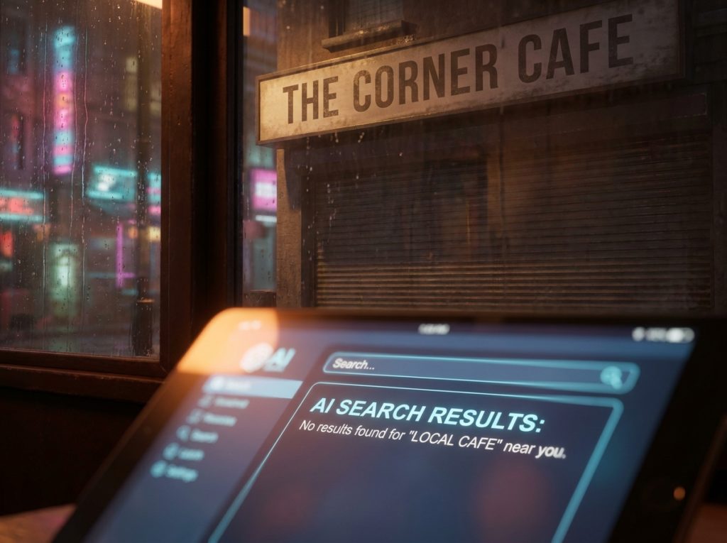 Professional illustration of Why Is Your Business Missing From AI Search Results?