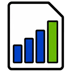 Monthly report chart icon
