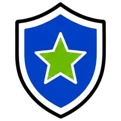 Shield with a star icon