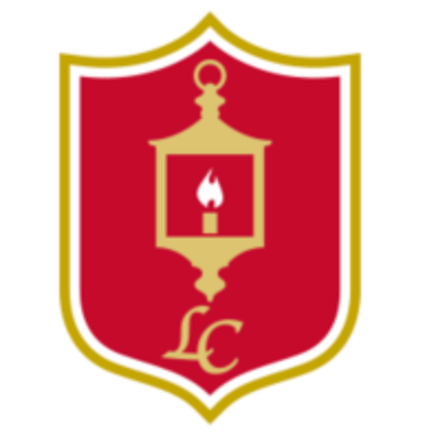 Lantern Crest Senior Living logo with red and gold lantern shield