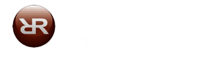 Replica Printing logo with brown circular RR monogram